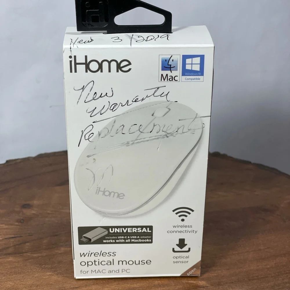 IHome a wireless mouse computer white